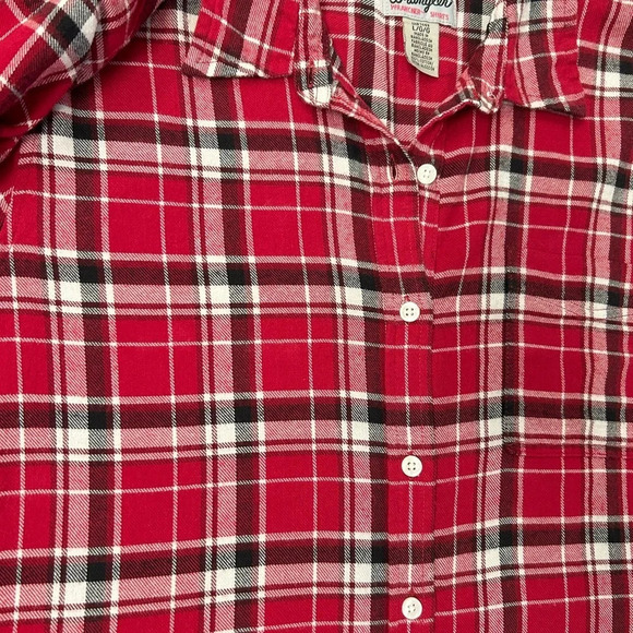 Wrangler Women’s Red Flannel Size Large - Picture 6 of 9
